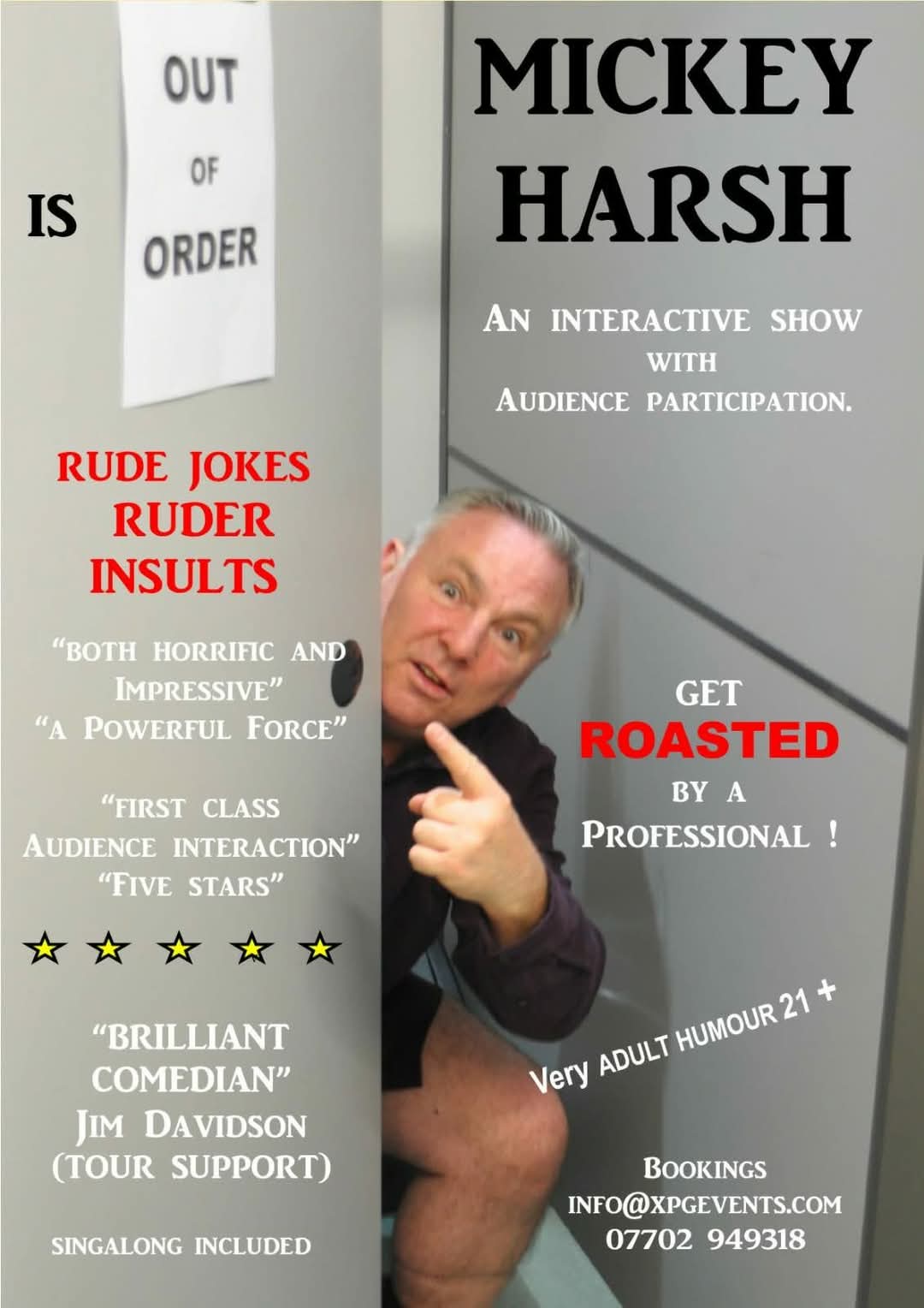 Mickey Harsh Show Flyer
